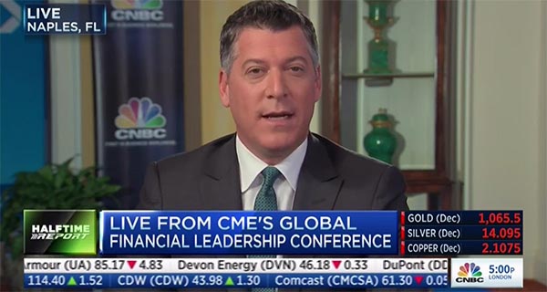 Scott Wapner, Nouriel Roubini, Dick Costolo, Terry Duffy - CNBC's “Halftime Report” from the 2015 GFLC